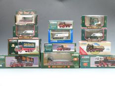 Twelve Corgi and Corgi Classics Eddie Stobart Ltd diecast model vehicles including lorries, vans,