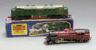 Two 00 gauge locomotives Hornby Dublo 3-rail BR CO-CO diesel electric 3232 in part original box
