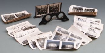 Nazi German interest stereoscopic cards titled Der Erste Großdeutsche Reichskriegertag including