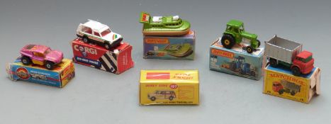 Six diecast model vehicles comprising four Matchbox 2, 26, 36 and 46 one Corgi Matra Rancho and