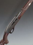 Remington Nylon 66 .22LR rifle with chequered semi-pistol grip and forend, inlaid diamond, black