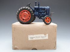 Chad Valley large scale diecast model Fordson Major Tractor with blue body and red hubs, 9235, in