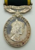 British Army Territorial Efficiency Medal (Elizabeth II) named to 22818368 Cpl D G Clark, Royal
