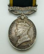 British Army Territorial Efficiency Medal (George VI) named to 185404 Bombardier L A Grant, Royal