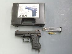 Anics Skif A-3000 .177 air pistol, serial number 0204946, in original hard carry case.