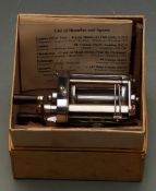 Hardy multiplier fishing reel 'The Elarex' in original box with instructions, possibly unused