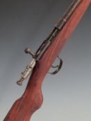 Webley & Scott 9mm bolt-action garden gun with 25 inch barrel, overall length 107cm, serial number