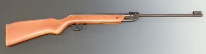 Milbro G23 .22 air rifle with semi-pistol grip and adjustable sights, NVSN.