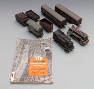 Seven Trix Twin Railway 00 gauge locomotives, coaches and wagons including LNER and LMS locomotives,