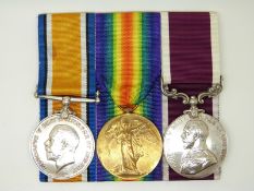 British Army WWI medals comprising 1914/1915 Star, War Medal and Victory Medal named to 22947 Sgt