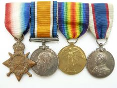 Royal Navy WWI medals comprising 1914/15 Star, War Medal and Victory Medal named to 6703 F Preen, RN