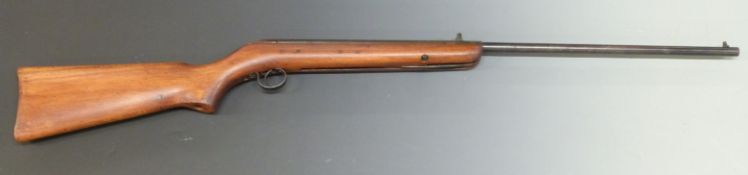 BSA Cadet Major air rifle with semi-pistol grip and impressed logo to stock, serial number CA34976.