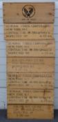 Seven reproduction wooden ration boxes for American Army / Army Air Force 57x30x20xm
