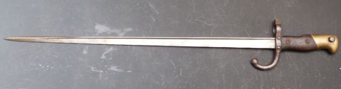 French Army 1874 pattern Gras bayonet, with T form 52cm blade dated 1879
