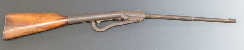 German .177 air rifle with walnut stock and part octagonal barrel, NVSN.
