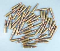 Fifty 7.62mm rifle cartridges PLEASE NOTE THAT A VALID RELEVANT FIREARMS/SHOTGUN CERTIFICATE IS