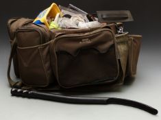 Nash tackle bag with detachable zip up belt bags, accessories including swimfeeders, weights,
