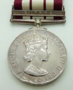 Royal Navy Naval General Service Medal with clasps for Cyprus, named to 905329 B West A B, RN