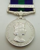 Royal Air Force General Service Medal with clasp for Canal Zone, named to 4028357 LAC D C Wilding