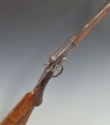 El Chimbo Spanish .410 side by side hammer action shotgun with chequered semi-pistol grip and