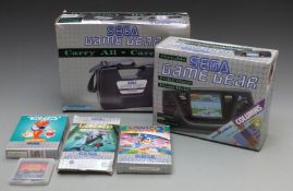 Sega Game Gear Portable Video Game System, Carry All and games, most in original boxes.