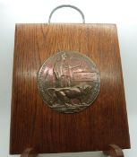 WWI Memorial Plaque named to John Montagu Shakeshaft together with copy paperwork