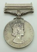 Royal Air Force General Service Medal with clasp for Northern Ireland, named to E8122481 SAC D N