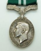 Royal Air Force Air Efficiency Award Medal (George VI) named to 743862 Cpl D I Thomas, RAFVR