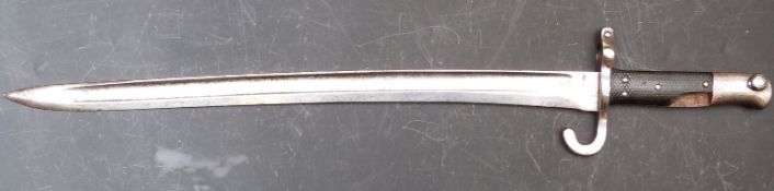 Austrian Army 1870 pattern bayonet with 47cm blade and good stamps to quillon