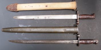 American Army M1905 bayonet with good stamp to 40cm blade, with scabbard and canvas outer cover,