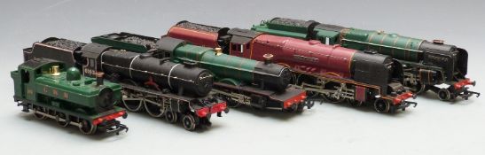 Five Hornby and Airfix 00 gauge locomotives comprising LMS 4-6-2 Duchess of Sutherland 6233, BR 2-