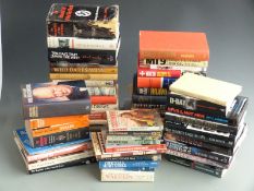 Approximately 50 books on military history, WWI and II, espionage, Churchill, Intelligence