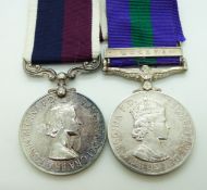 Royal Air Force General Service Medal with clasp for Malaya, named to Flt Lt J D Waters, RAF with