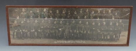 WWI framed photograph of instructional staff at the Nomenclature School RAF Camp Halton October