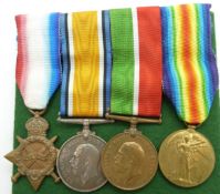 Mercantile Marine WWI medals comprising 1914/15 Star, War Medal and Victory Medal named to J W Orman