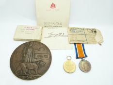 British Army WWI medals comprising War Medal and Victory Medal named to 30639 Pte A J T Poke,