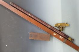 Troughton & Simms, London late 19th or early 20thC surveyor's level in original box with tripod