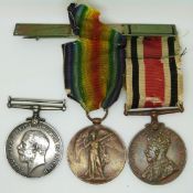 British Army WWI medals comprising War Medal and Victory Medal named to 201333 ASC Pte D Williams