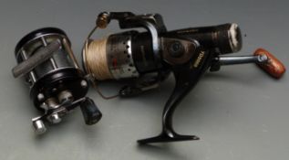 Ambassadeur 6000c multiplier fishing reel and a fixed spool reel