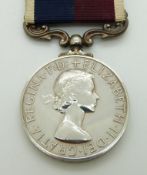 Royal Air Force Long Service and Good Conduct Medal (Elizabeth II) named to 121968 Cpl A D