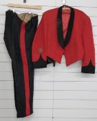 Military mess jacket and trousers with warrant officer rank badge