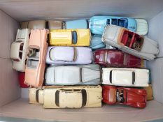 Twenty-six Dinky Toys diecast model cars including, Aston Martin, Sunbeam Alpine, Triumph TR2, MG
