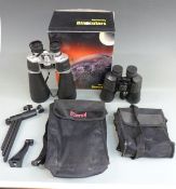 Two pairs of binoculars comprising Horizon 12-60x70 zoom and I-XBGE4-N 7x50 examples