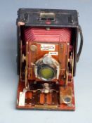 Sanderson large format folding bellows camera with Ross 6in 1:6.3 lens
