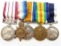 Royal Navy medal group for 3830 C V Samson, RN comprising of Naval General Service Medal with