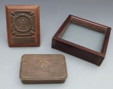 South African WWII Memorial Plaque named to 240438 S/Sgt F Quier, TSC together with a WWI Princess