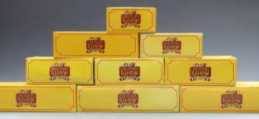 Nine Atlas Editions The Greatest Show on Earth diecast model circus vehicles, all in original boxes.