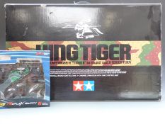 Tamiya 1:16 scale radio control King Tiger German Heavy Infantry Tank Type VI 56018 together with