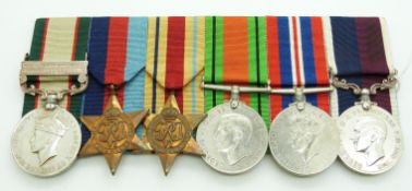 Royal Air Force medal group comprising Indian General Service Medal with clasp for North West