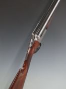 Army & Navy CSL 12 bore side by side shotgun with named and engraved lock, border engraved trigger